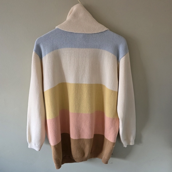 Franco Valerie M Vintage 90s Artsy Fun Eclectic Embroidered Beaded Turtleneck - Picture 12 of 15